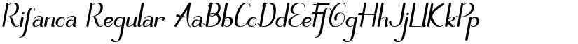Rifanca Regular font
