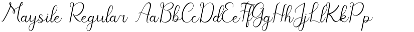 Maysile Regular font