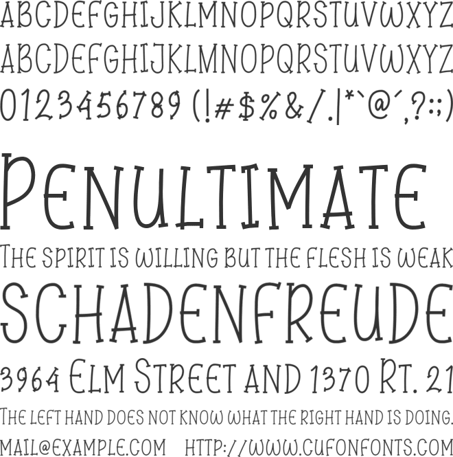 Smile Story font preview