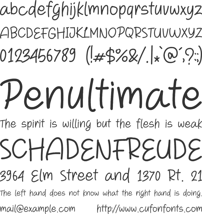 Noona Land font preview