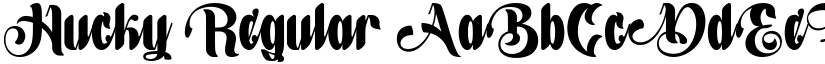 Hucky Regular font