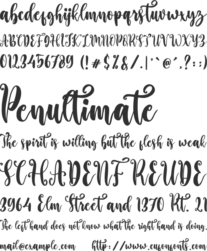 Betterday font preview