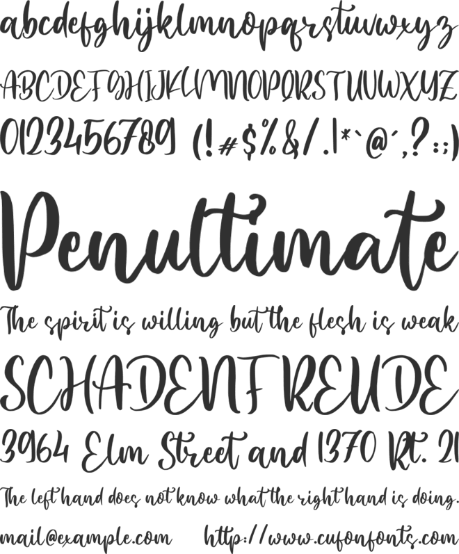 Madalyn font preview