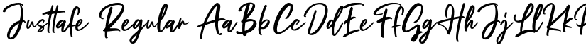 Justtafe Regular font