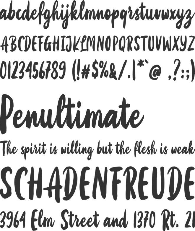 Mettika font preview