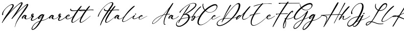 Margarett Italic font