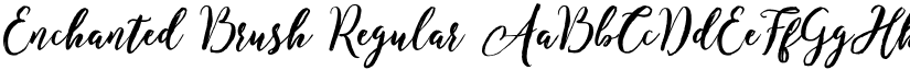 Enchanted Brush Regular font