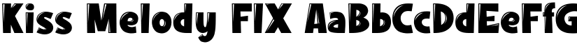 Kiss Melody FIX font