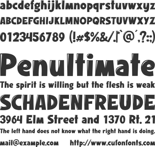 Kiss Melody font preview