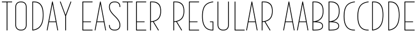 Today Easter Regular font