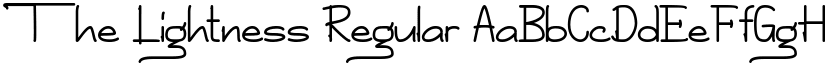 The Lightness Regular font