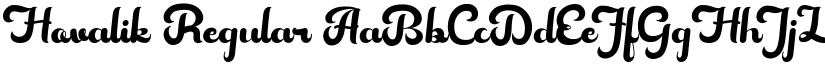 Hovalik Regular font