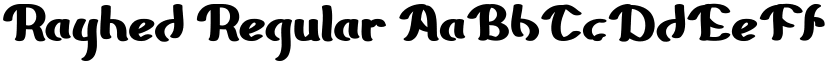 Rayhed Regular font