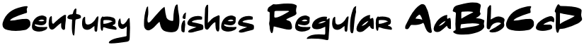 Century Wishes Regular font