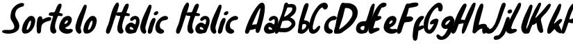 Sortelo Italic Italic font