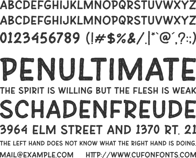 Zembad font preview