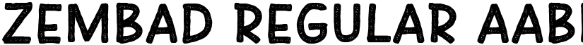 Zembad Regular font