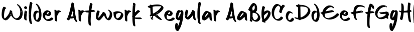 Wilder Artwork Regular font