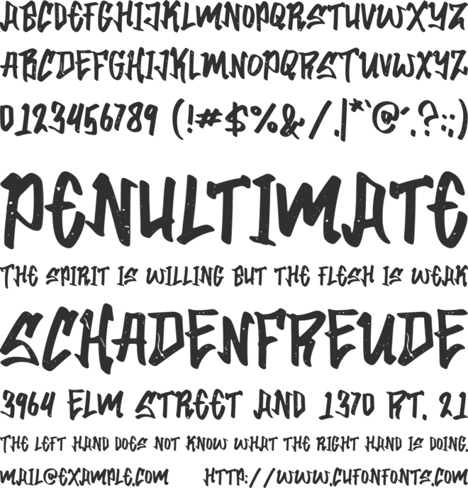 Urban Nation font preview