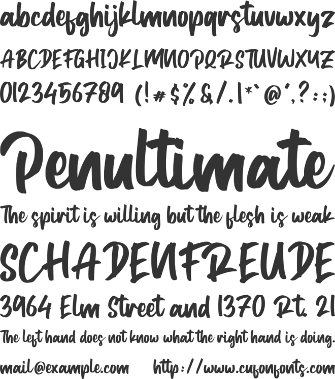 Typestory font preview