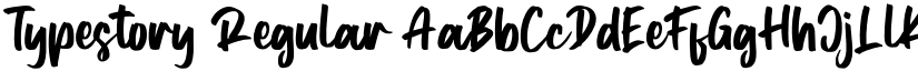 Typestory Regular font