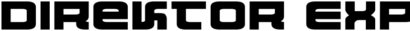 Direktor Expanded font