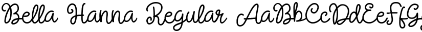 Bella Hanna font download
