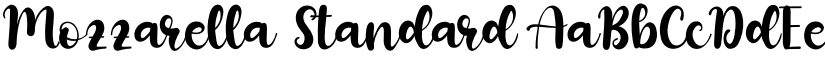 Mozzarella Standard font