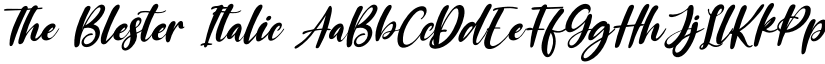 The Blester Italic font