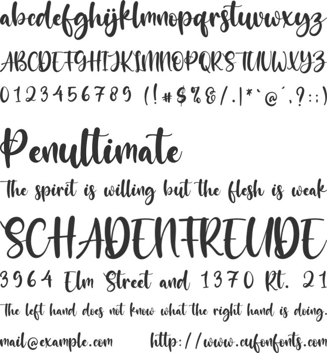 The Blester font preview