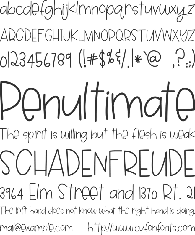 HelloQuincy font preview