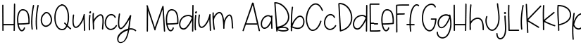 HelloQuincy Medium font