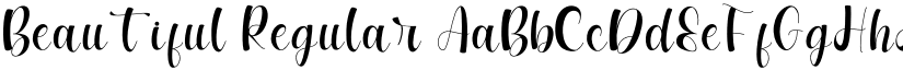 Beautiful Regular font