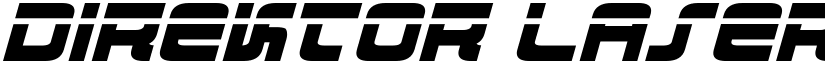 Direktor Laser Italic font