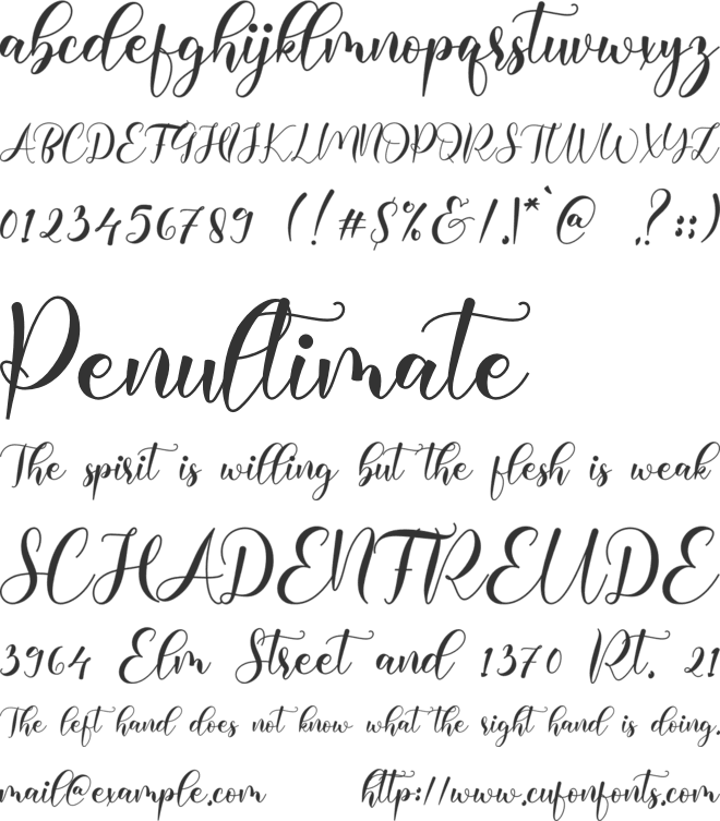 Marlowe font preview