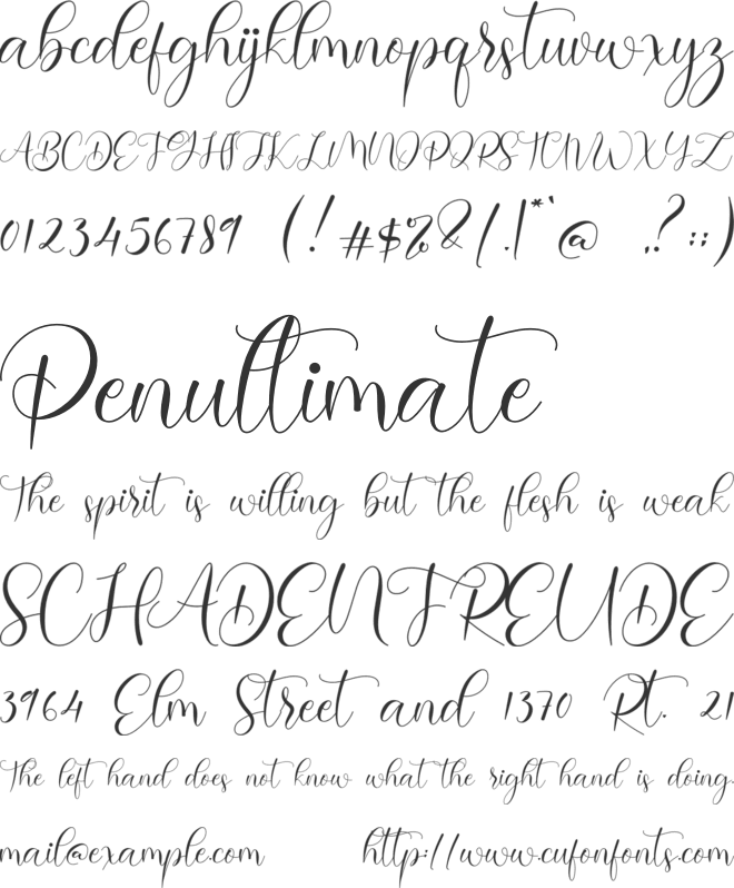 Serolissa font preview
