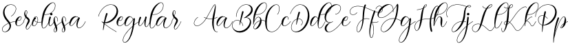 Serolissa Regular font