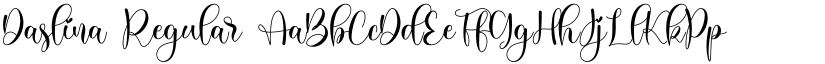 Daslina Regular font