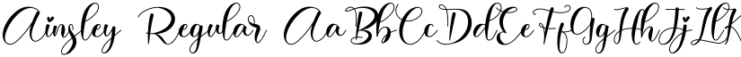 Ainsley Regular font