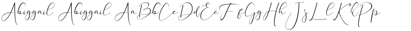 Abiggail Abiggail font