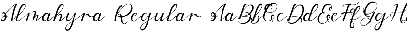 Almahyra Regular font