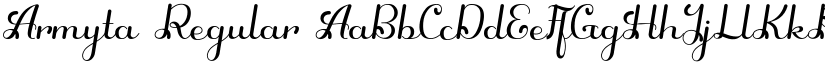 Armyta Regular font