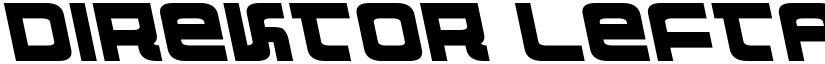 Direktor Leftalic font