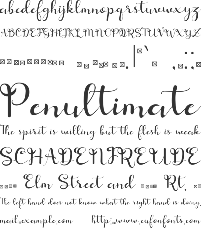 Fimayra font preview