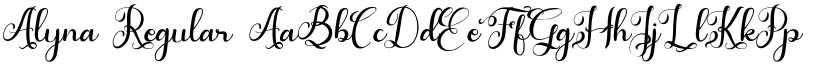 Alyna Regular font