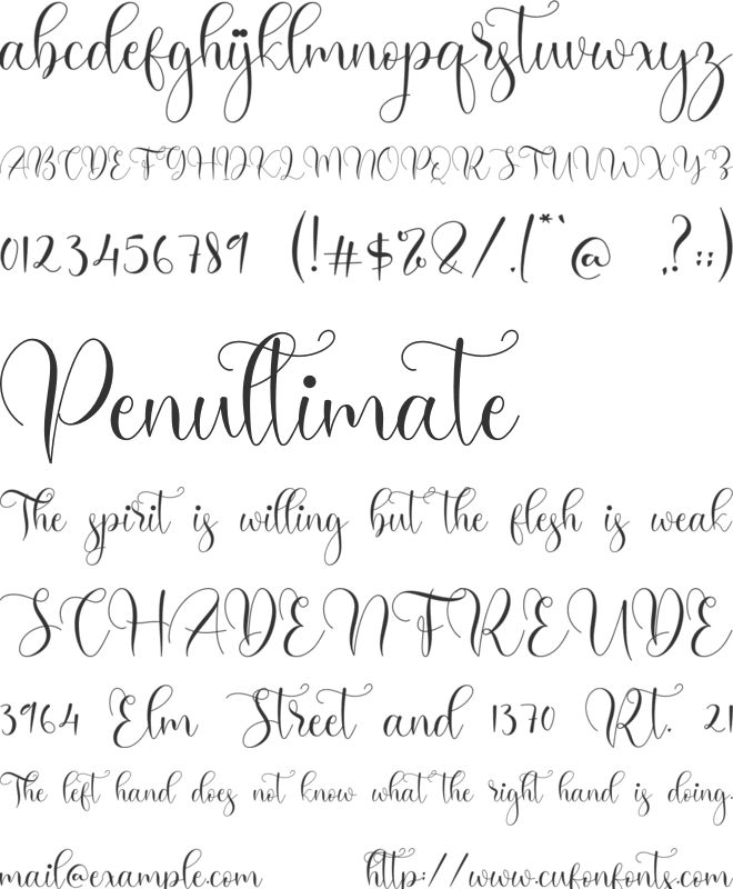 Galeyala font preview