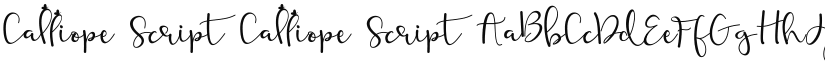 Calliope Script font download