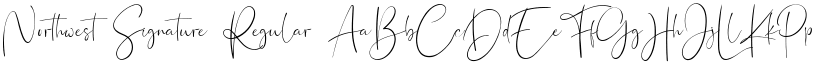 Northwest Signature Regular font