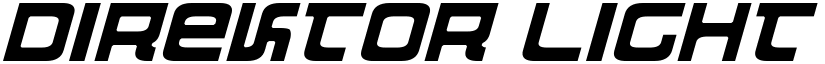 Direktor Light Italic font