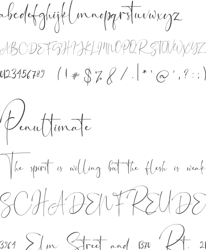 Road Sunshine font preview